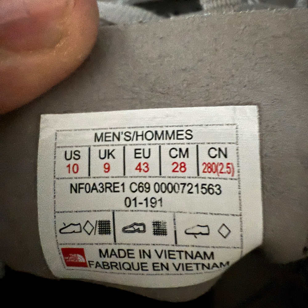 The North Face Men's Gray Athletic Shoes View 2